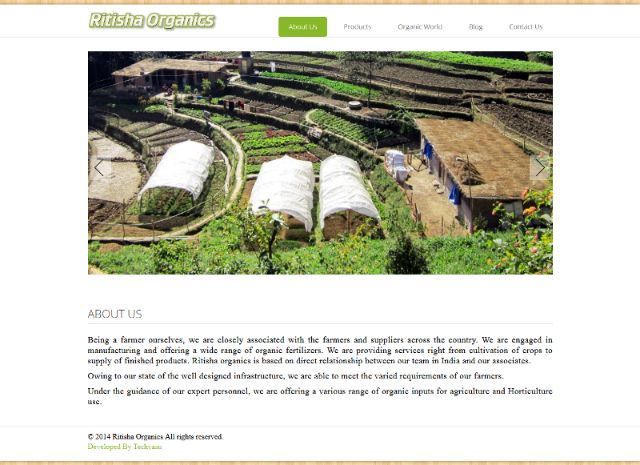 Organic Website